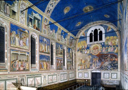 Uno scorcio della bellissima Cappella degli Scrovegni Uno scorcio della bellissima Cappella degli Scrovegni