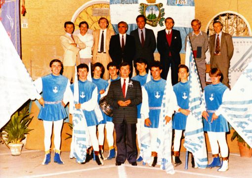 Un'immagine di Rebaudengo per la vittoria al Palio