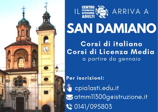 Il Cpia torna a San Damiano, con corsi gratuiti per adulti stranieri