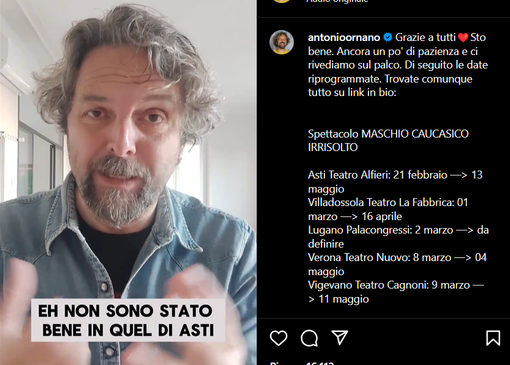 Uno screenshot tratto dal video postato su Instagram dall'artista ligure Uno screenshot tratto dal video postato su Instagram dall'artista ligure