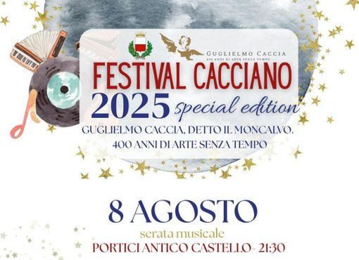 Festival Cacciano 2025, musica classica e contemporanea negli antichi portici di Moncalvo Festival Cacciano 2025, musica classica e contemporanea negli antichi portici di Moncalvo
