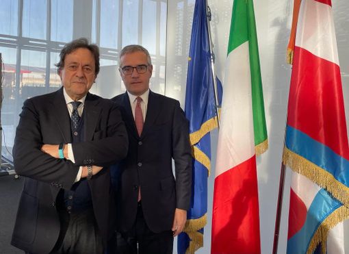 Gian Paolo Coscia (a sinistra) e Paolo Bertolino, rispettivamente presidente e Segretario generale di Unioncamere Piemonte Gian Paolo Coscia (a sinistra) e Paolo Bertolino, rispettivamente presidente e Segretario generale di Unioncamere Piemonte