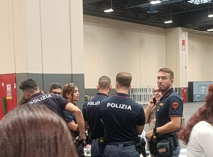 Intervenuta anche la polizia