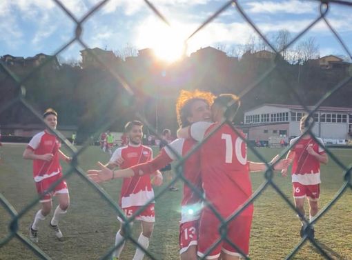 L'esultanza per la rete di Gioele Bragato L'esultanza per la rete di Gioele Bragato