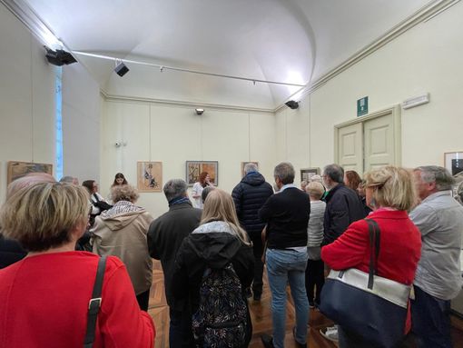 L'inaugurazione della mostra L'inaugurazione della mostra