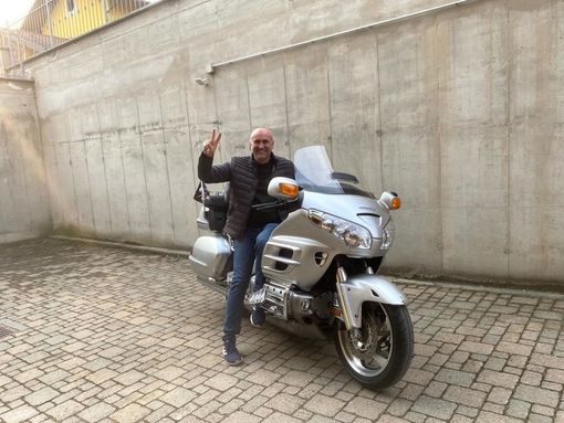 Claudio Giachino a bordo di Pollicina