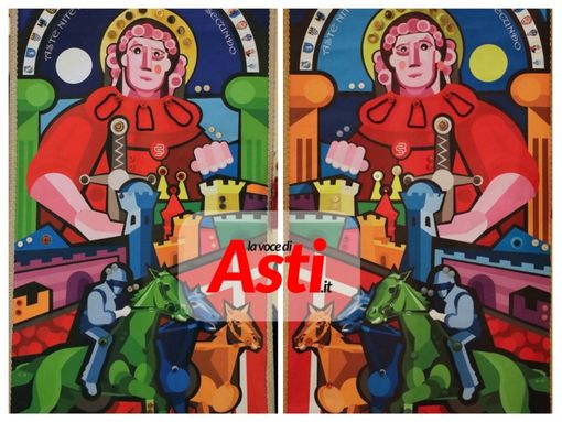 Ecco i palii "cubisti" 2024 opera di Stefano Bressani [FOTO E VIDEO]