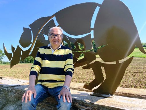 il sindaco Colombo con Alfonso a Cascina Melona il sindaco Colombo con Alfonso a Cascina Melona