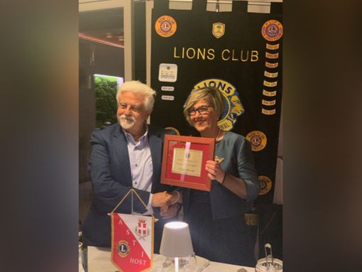 Sergio Miravalle con la presidente Simona Bottero