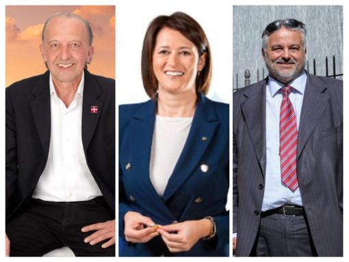 Nel collage fotografico, da sinistra a destra: Sergio Ebarnabo, Debora Biglia e Fabio Isnardi Nel collage fotografico, da sinistra a destra: Sergio Ebarnabo, Debora Biglia e Fabio Isnardi