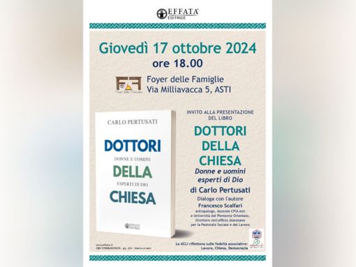 Carlo Pertusati presenta i suoi "Dottori della Chiesa" al Foyer delle Famiglie Carlo Pertusati presenta i suoi "Dottori della Chiesa" al Foyer delle Famiglie