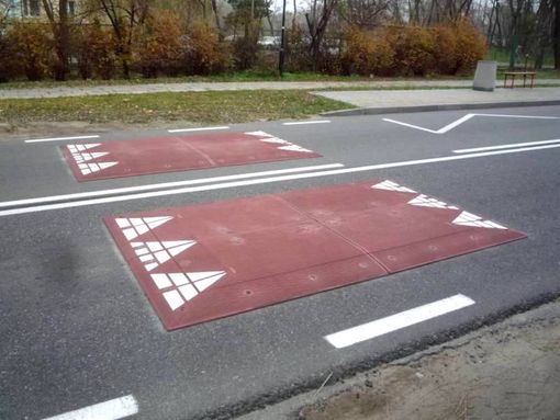 Dei "cuscini berlinesi" come quelli che verranno installati a Villafranca Dei "cuscini berlinesi" come quelli che verranno installati a Villafranca