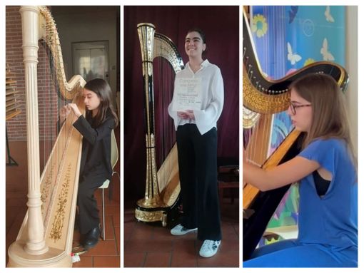 Nel collage, da sinistra a destra: Anna Mignano, Sophia Schivo, Elisabetta Isoardi Nel collage, da sinistra a destra: Anna Mignano, Sophia Schivo, Elisabetta Isoardi