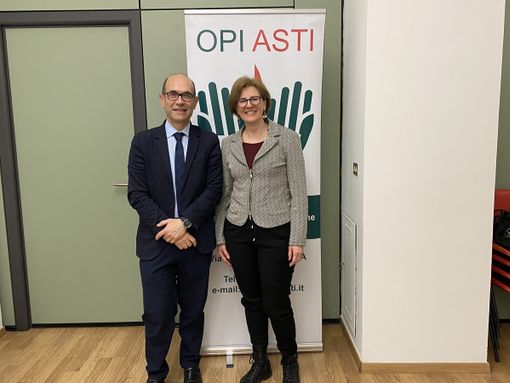 Il direttore sanitario Fabbo e la presidente Calcari Il direttore sanitario Fabbo e la presidente Calcari