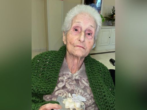 La signora Susanna Ferraris, vedova Quaglia (immagine tratta dal profilo Facebook della figlia Ausilia)