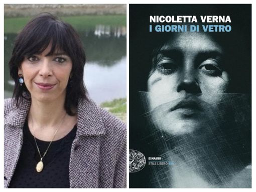 Nicoletta Verna e la copertina del suo romanzo