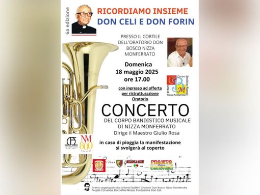 Nizza Monferrato ricorda don Celi e don Forin con un concerto e l'inaugurazione di un parco giochi Nizza Monferrato ricorda don Celi e don Forin con un concerto e l'inaugurazione di un parco giochi