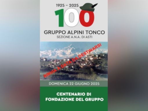 Il caldo ferma la festa, il centenario degli Alpini di Tonco slitta in autunno