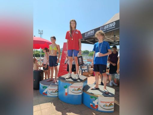 Greta Gabutto sul gradino più alto del podio