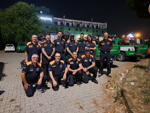 Il gruppo in partenza