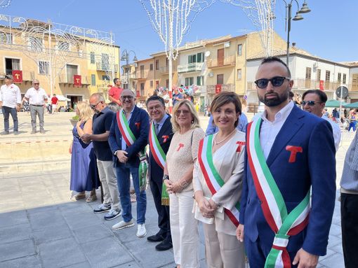 Il consigliere Toni Falletta a Milena Il consigliere Toni Falletta a Milena