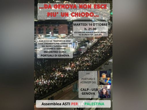 "Stop alle armi": i portuali genovesi raccontano la loro protesta alla Casa del Popolo