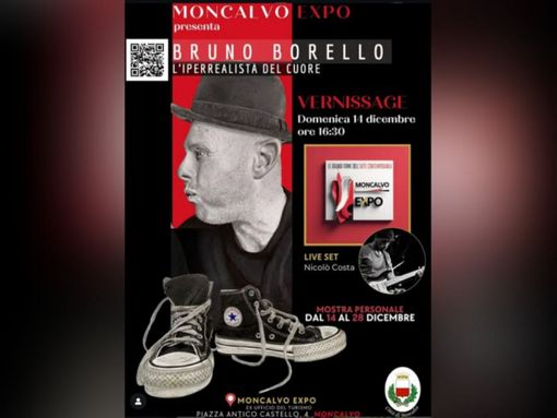 L'iperrealismo emotivo di Bruno Borello protagonista oggi al Moncalvo Expo