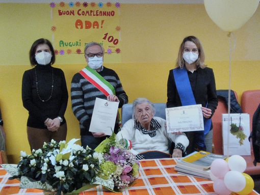Festeggiati a Castagnole delle Lanze i 100 anni della signora Ada Pregno
