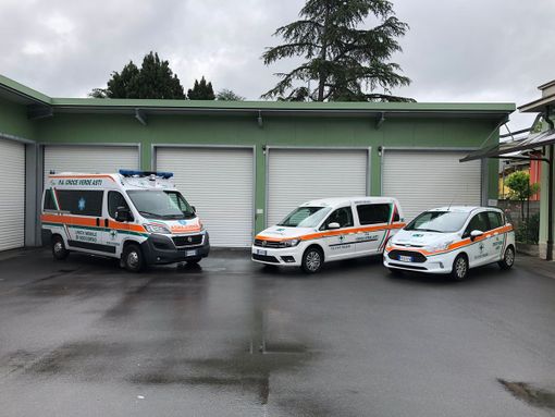 Automezzi della Croce Verde di Asti