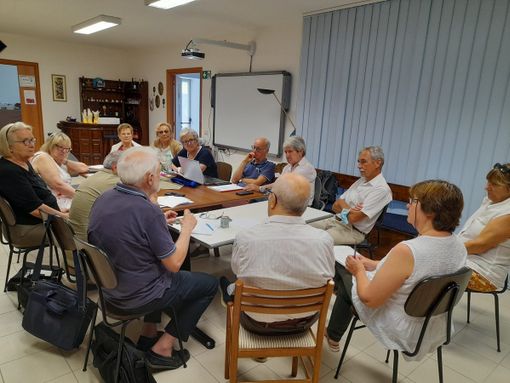 I dirigenti piemontesi durante una riunione del Centro di coordinamento Alzheimer