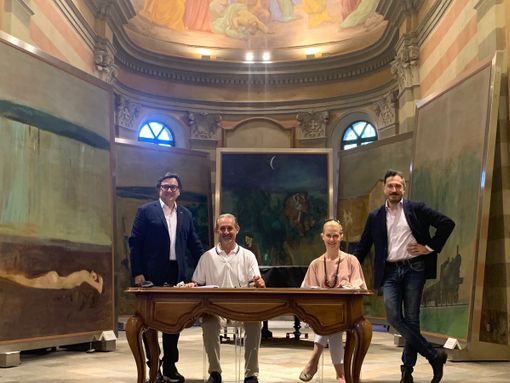 Da sinistra: Roberto Cerrato, Gianfranco Comaschi, Laura Capra, Pierluigi Vaccaneo Da sinistra: Roberto Cerrato, Gianfranco Comaschi, Laura Capra, Pierluigi Vaccaneo