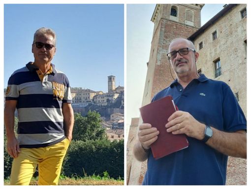 Nel collage fotografico, da sinistra a destra, Romeo Siciliani e Giovanni Casalegno Nel collage fotografico, da sinistra a destra, Romeo Siciliani e Giovanni Casalegno