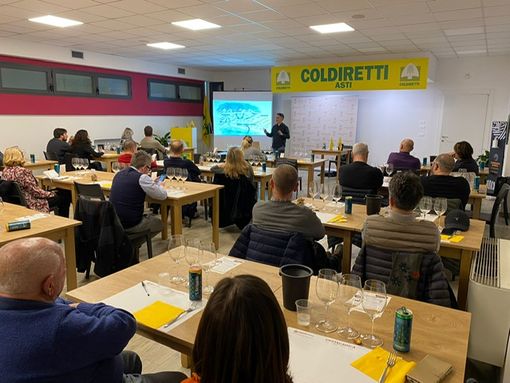 Un momento della degustazione di Sauvignon Blanc Un momento della degustazione di Sauvignon Blanc