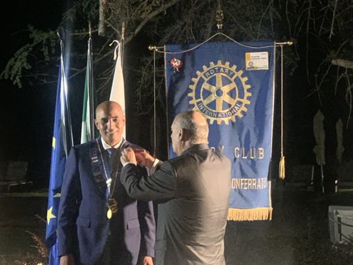 i, il presidente uscente Aldo Zaio con  Hicham Barida .