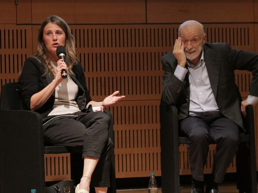Gribaudo e Petrini nel corso dell'incontro Gribaudo e Petrini nel corso dell'incontro