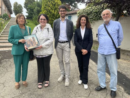Nell'immagine, da sinistra a destra: Mariangela Cotto, Carmen Ottonelli, Federico Garrone,Domenica Aschiero e Carlo Sabbione