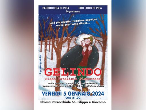 La locandina della rappresentazione in programma venerdì sera a Piea La locandina della rappresentazione in programma venerdì sera a Piea