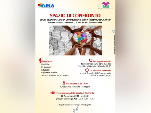 La locandina della presentazione dello "Spazio di confronto" La locandina della presentazione dello "Spazio di confronto"