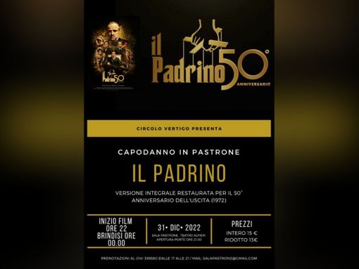 La locandina della proiezione di fine anno in Sala Pastrone