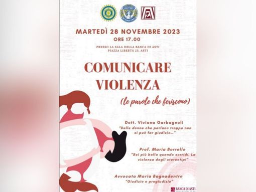 Banca di Asti ospiterà un convegno su violenza verbale e pregiudizi di genere Banca di Asti ospiterà un convegno su violenza verbale e pregiudizi di genere