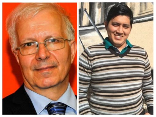 Nel collage fotografico, a sinistra Hafez Haidar e a destra Nelson Omar Anzora