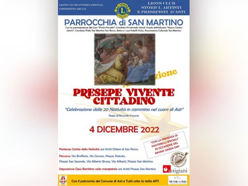 La locandina dell'edizione 2022 del Presepe vivente di San Martino La locandina dell'edizione 2022 del Presepe vivente di San Martino