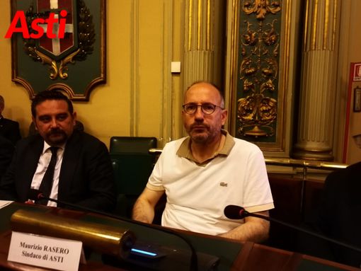 Il sindaco di Asti Maurizio Rasero e il prefetto, Claudio Ventrice, oggi a Torino per la conferenza di pubblica sicurezza [Videointervista]