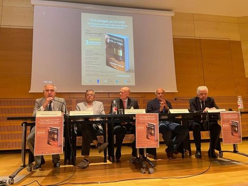 Sebastiano Sorbello durante un incontro ad Alba