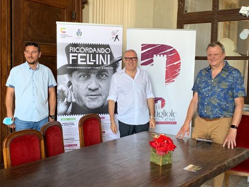 I due sindaci con l'assessore Alessandro Borio (primo a sinistra)