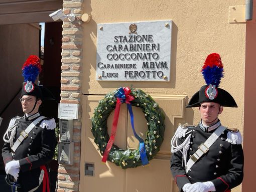 La caserma dei carabinieri di Cocconato è stata intitolata a Luigi Perotto
