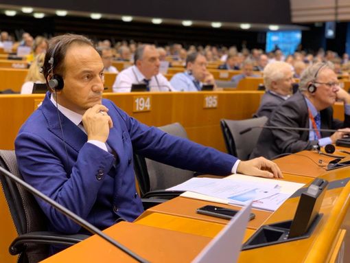 Alberto Cirio all'europarlamento