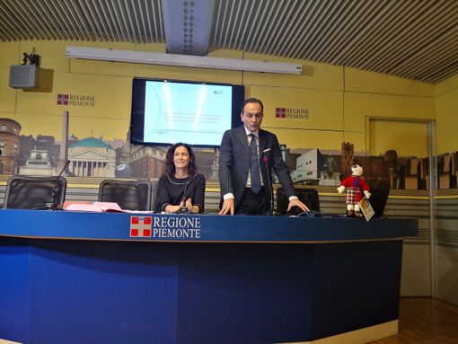 Alberto Cirio con Chiara Caucino Alberto Cirio con Chiara Caucino