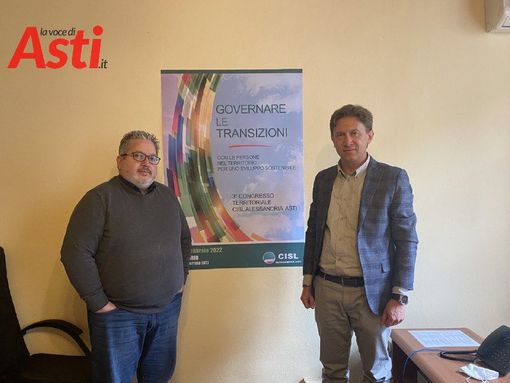 Stefano Calella e Marco Ciani, segreteria Cisl