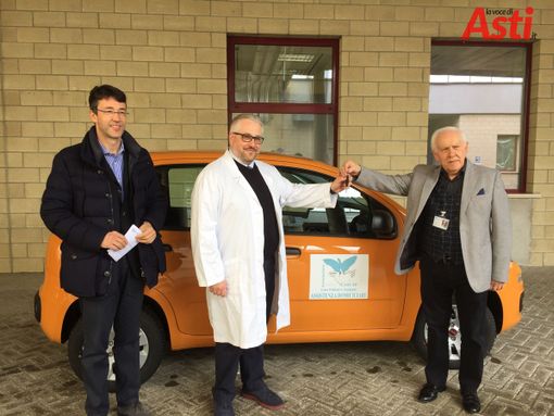 Da sinistra: il Commissario ASL Asti Giovanni Messori Ioli, il dottor Francesco Pinta e il presidente di Con Te, Fares Cerrina